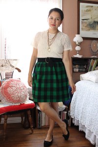 green plaid