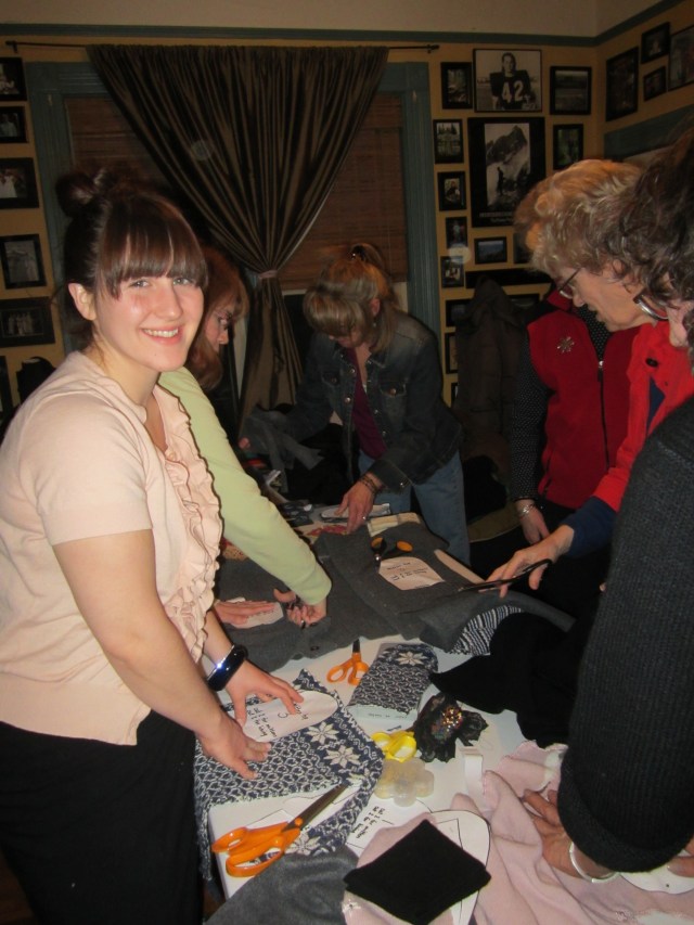 making sweater mittens