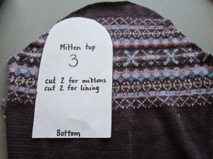 sweater mitten making tutorial