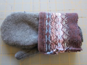 DIY sweater mitten making tutorial