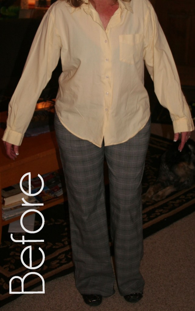 tutorial creating skinny pants from wide legs before