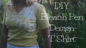 DIY Bleach Pen Design T Shirt tutorial2