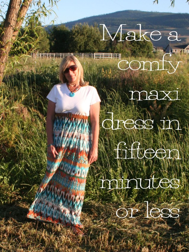 Easy DIY Maxi Dress in Fifteen Minutes or Less | The Renegade Seamstress Easy DIY Maxi Dress in Fifteen Minutes or Less | The Renegade Seamstress
