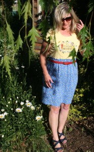 DIY Paper bag skirt refashion