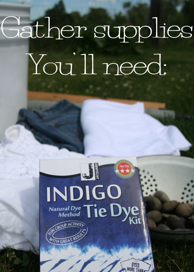 DIY Blue Indigo Tie Dye Refashion