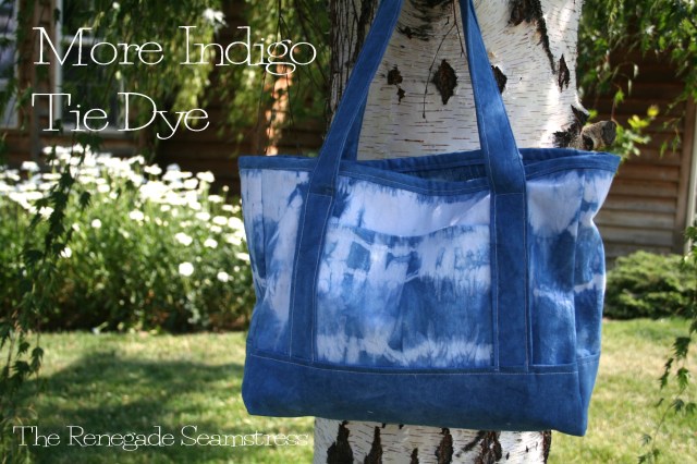 DIY Indigo Tie Dye Totebag