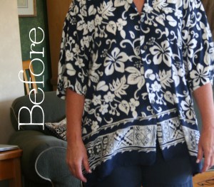 DIY Men's Hawaiian Shirt to Skirt Refashion Tutorial