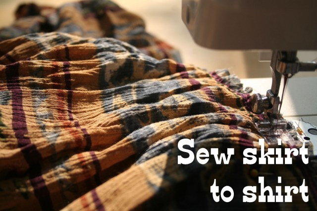 T shirt dress refashion tutorial