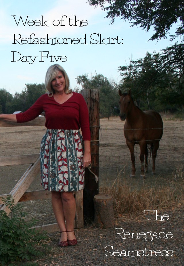 Easy Skirt Refashion Tutorial