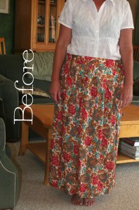 Simple Skirt Refashion Tutorial