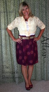 Purple Skirt Refashion Tutorial