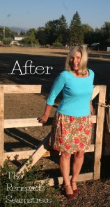 Simple Skirt Refashion Tutorial