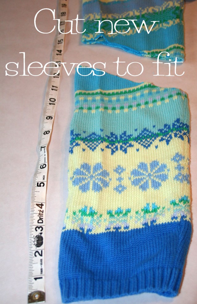 Girl's Sweater Dress Refashion Tutorial