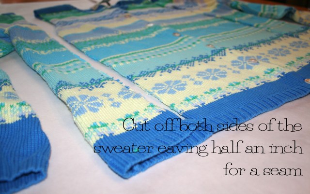 Girl's Sweater Dress Refashion Tutorial