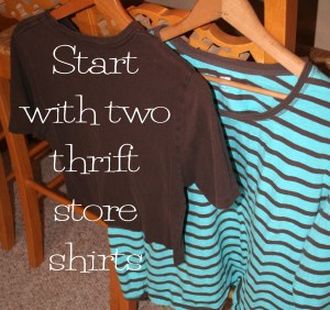 diy little girl's t-shirt dress refashion tutorial