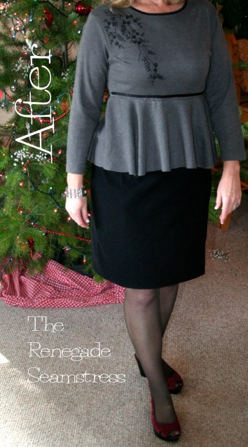 DIY Peplum T Shirt Refashion Tutorial1 - Copy