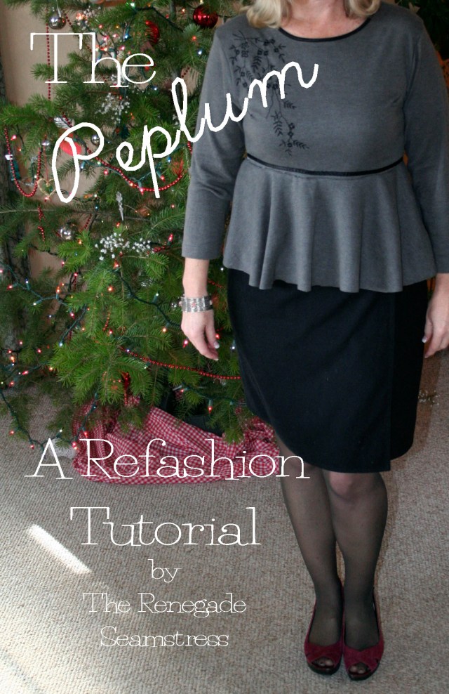 DIY Peplum T Shirt Refashion Tutorial2