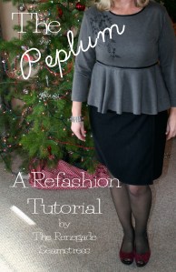 DIY Peplum T Shirt Refashion Tutorial2