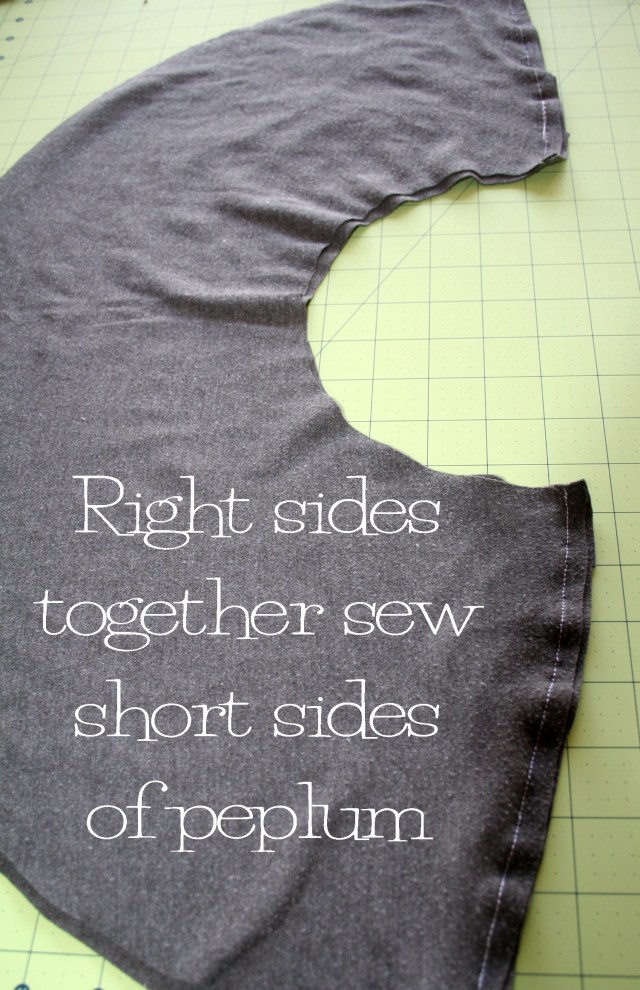 DIY Peplum Shirt Refashion Tutorial