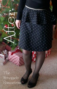 peplum skirt refashion tutorial
