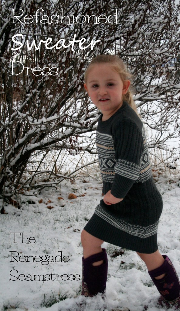 Refashion Sweater Dress Tutorial