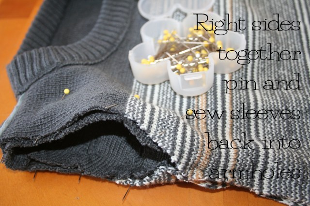 Refashioned Sweater Dress Tutorial