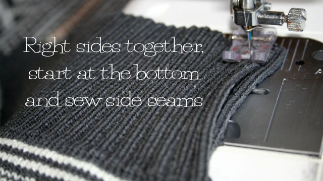 Refashioned Sweater Dress Tutorial