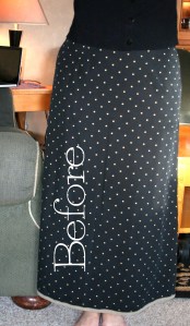 The Peplum skirt Refashion Tutorial3