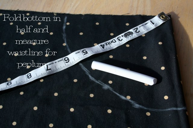 The Peplum skirt Refashion Tutorial5