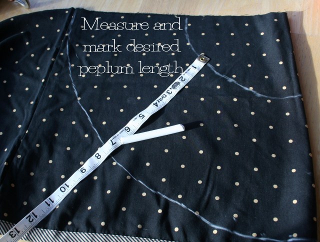 The Peplum skirt Refashion Tutorial6