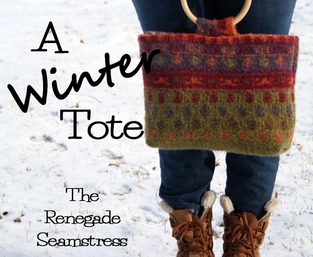 Learn how to refashion an old sweater into a tote with this easy to follow photo tutorial from The Renegade Seamstress