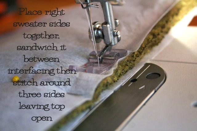 Learn how to refashion an old sweater into a tote with this easy to follow photo tutorial from The Renegade Seamstress