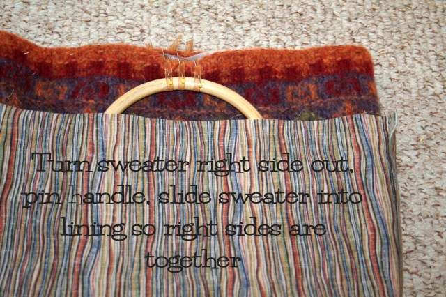 Learn how to refashion an old sweater into a tote with this easy to follow photo tutorial from The Renegade Seamstress