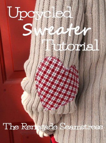 Upcycle a thrift store sweater with this easy to follow photo tutorial by the Renegade Seamstress