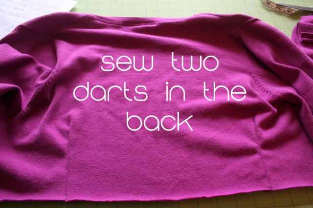 cropped sweater refashion