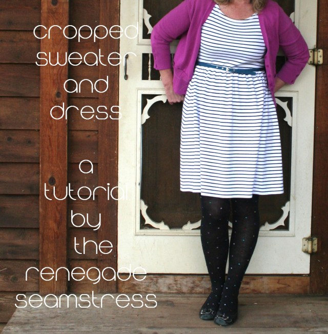 cropped sweater refashion