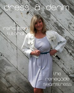 Dress and Denim Refashion Tutorial