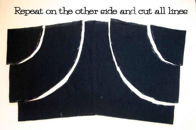 upcycled cashmere peplum