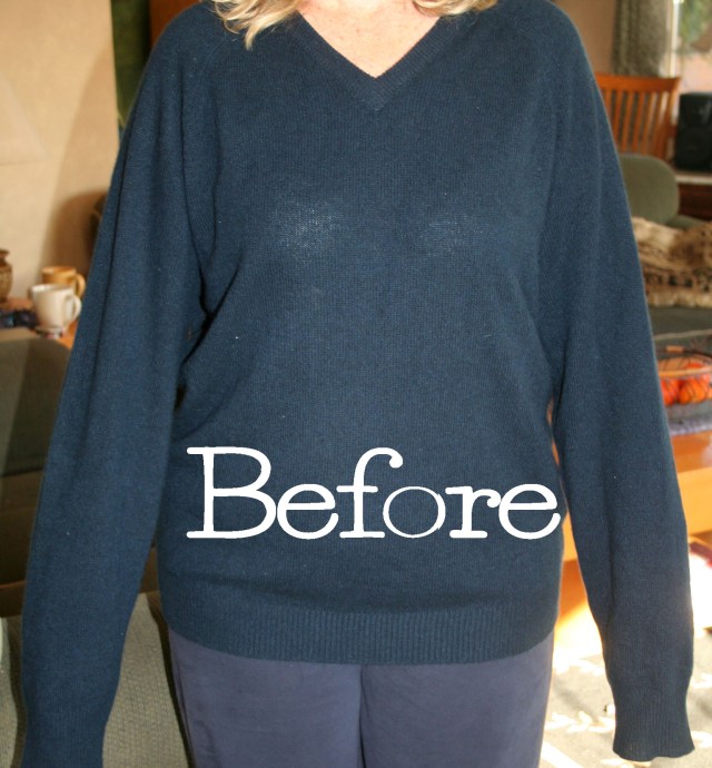 upcycled cashmere peplum