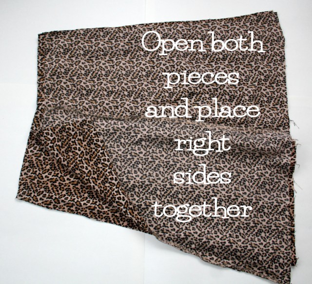 Upcycled Flannel Leopard Print Infinity Scarf