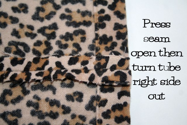 Upcycled Flannel Leopard Print Infinity Scarf