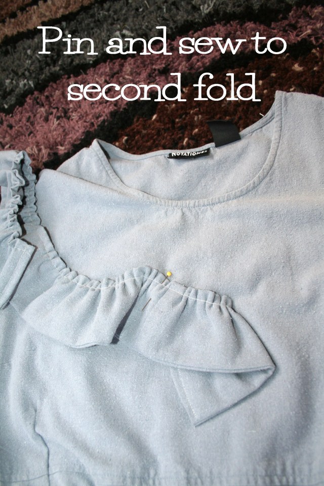 Upcycled Gray Silk ruffle dress