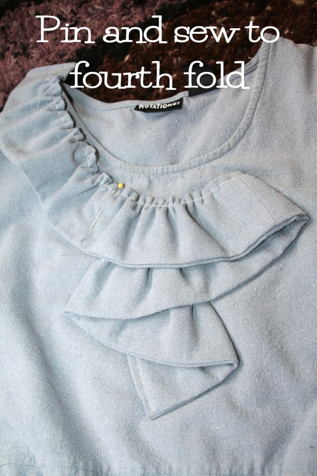 Upcycled Gray Silk ruffle dress