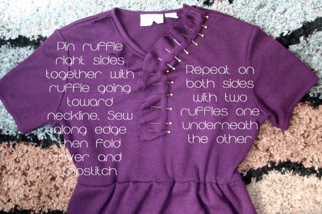 Upcycled Ruffle Sweater Dress14