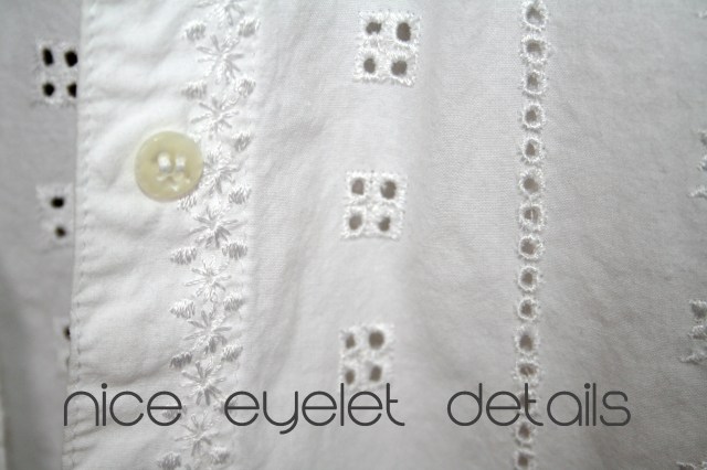 Upcycled white ruffle shirt