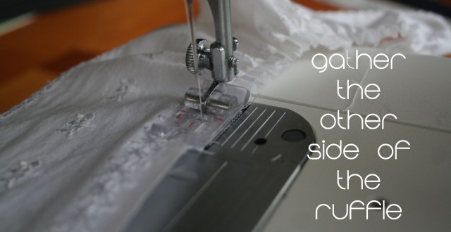 Upcycled white ruffle shirt