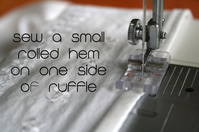 Upcycled white ruffle shirt