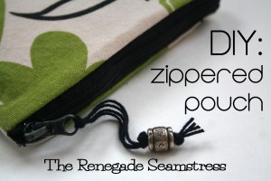 Easy zippered pouch tutorial