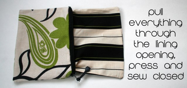 Easy zippered pouch tutorial