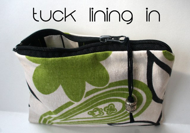Easy zippered pouch tutorial